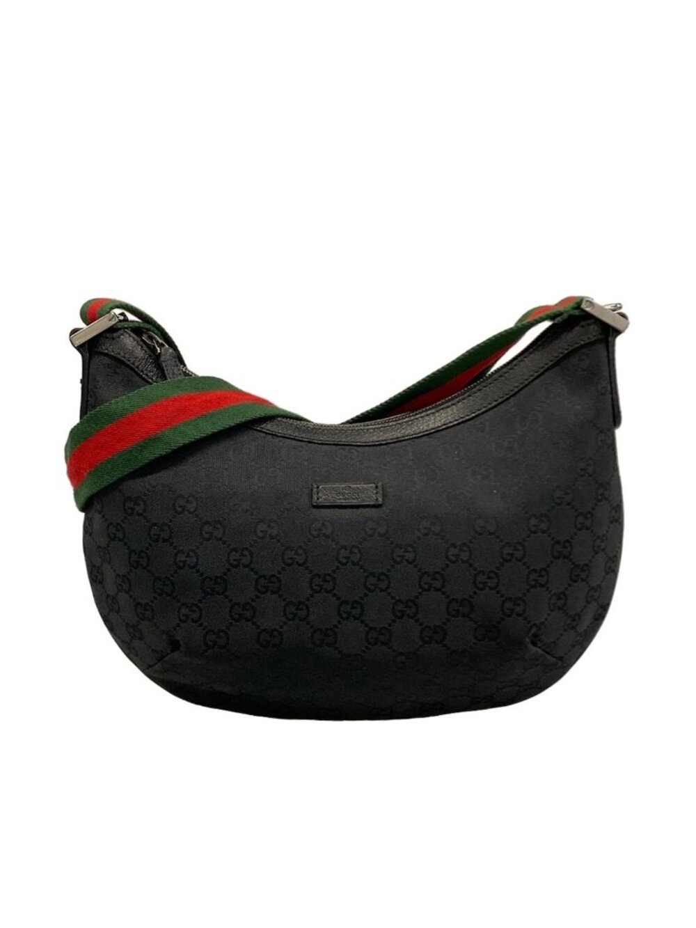 Gucci Shoulder Bag GG Pattern Sherry Black Green Red Leather